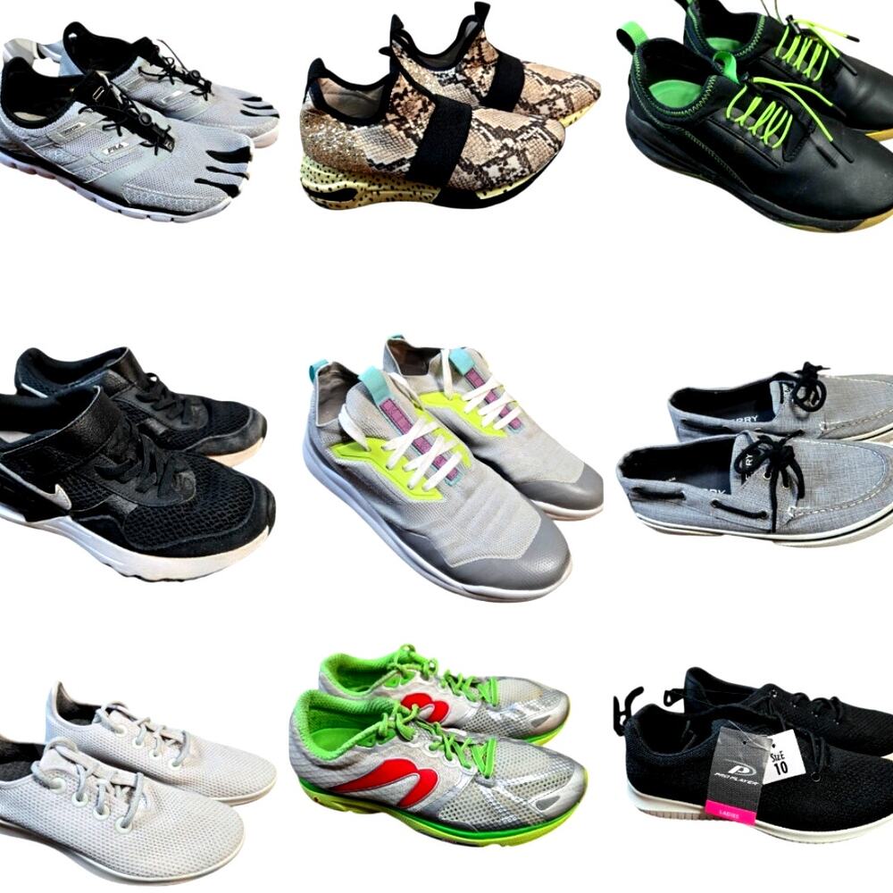 Bulk Men’s Women’s Tennis Athletic Shoe Lot Of 9 Name Brand Wholesale Reseller
